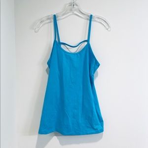 Split59 Electric Blue Strappy Workout Tank